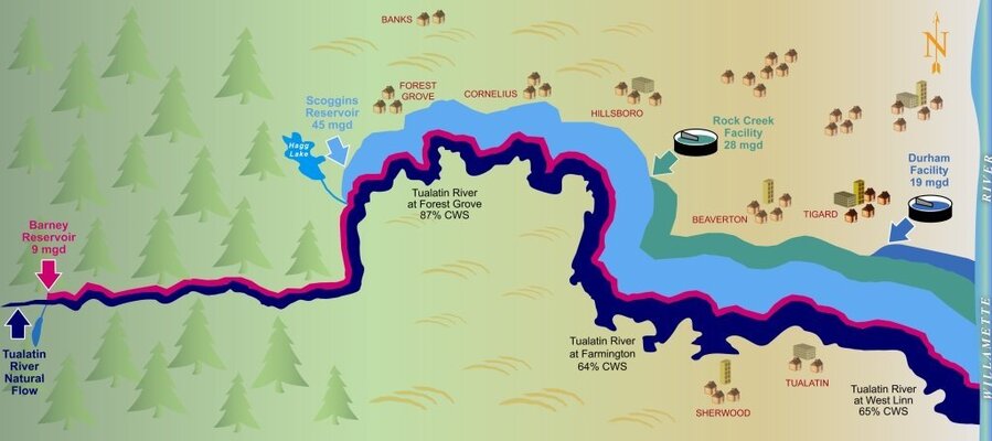 Tualatin River fishing map